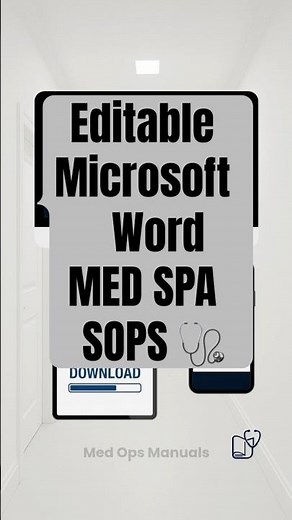 Med Ops Manuals | Med Spa SOP Template for Aesthetic Practices