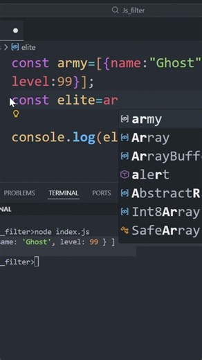 STOP Manually Sorting Arrays! Master the JS Purge 🌑 #Shorts #JSin60s