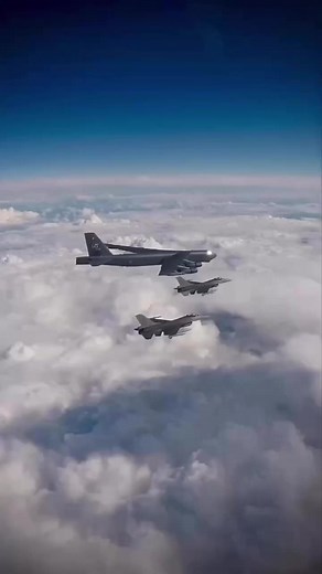 10K views · 169 reactions | Boeing B-52 Stratofortress with F16  | Ultimate Military Channel | Facebook