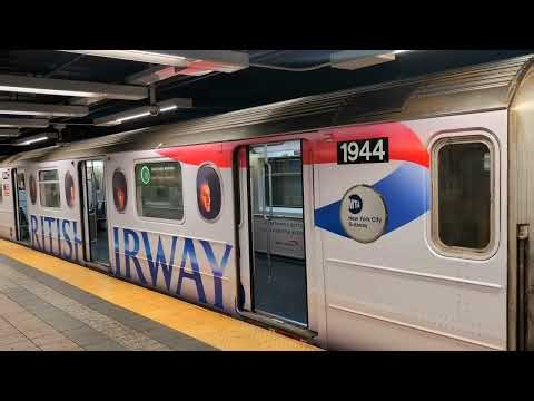 NYC Subway x British Airways: R62A (S) 42nd Street Shuttle in BA Wrap at Grand Central Terminal
