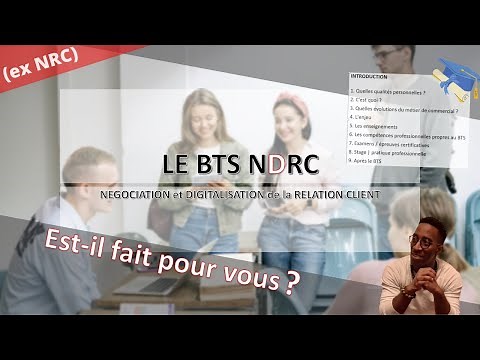 BTS NDRC, c'est quoi ?