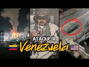 Compilation of the Attacks in Venezuela During the Capture of Nicolás Maduro // Carmochepe