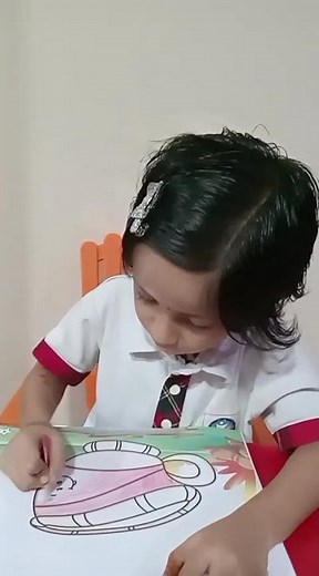 Shreeja | Drawing Practice | Rise Play School Kakinada.