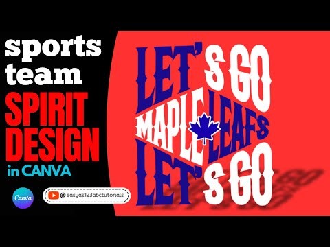 Warped Text Diamond Text in Canva Sports Team Banner Canva Tutorial for beginners