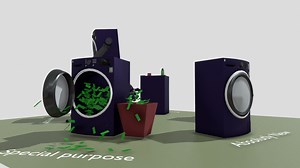 Different washing machines - Download Free 3D model by Bose_Iren