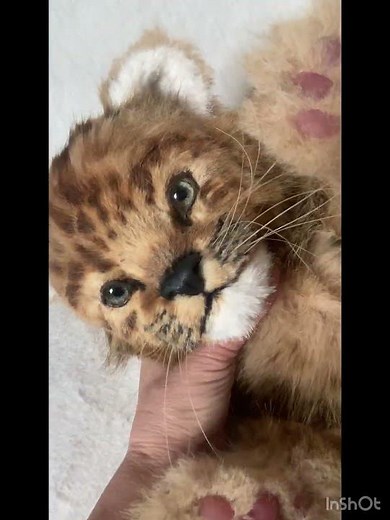 Leo Realistic Leopard Cub Plush