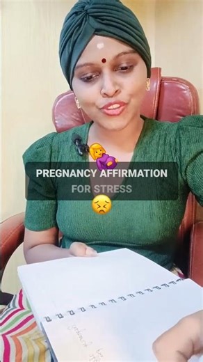 Pregnancy affirmation for stress