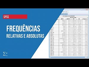 SPSS| Como calcular as FREQUÊNCIAS RELATIVAS e ABSOLUTAS?