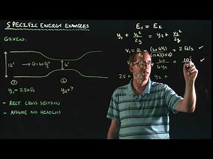 Application of Specific Energy to an Open Channel Flow Problem