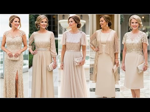 Champagne Gold Mother of the Bride Dresses | Elegant, Modest & Plus Size