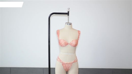 Manufacturer Custom Women Swimwear New Sexy Lace-up One Piece Tie Front Solid Blank Swimsuit High Leg Micro Bikini Set