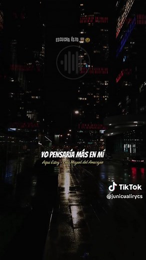 Aquí Estoy - Luis Miguel del Amargue #luismigueldelamargue #bachatacortavena🥃 #bachata #lirycs #lluvia Letra completa: A QUI ESTOY Luis Miguel del Amargue Te has olvidado de ti Solo por pensar en el Le has entregado tu vida Pero dime si el te ama igual como Dime Si estuviera en tu lugar yo pensaría más en mi Porque entregarte tantoo Si el no siente por ti lo que tu por el Dime Aquí estoy Yo te amo y lo sabes muy bien Y te doy, un lugar en mi vida lo que no hace el Aquí estoy por si decides volv