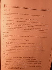 GR 12 HISTORY MODULE 3 A3Page 17 of 24 pagesQUESTION 13ASSE... | Filo