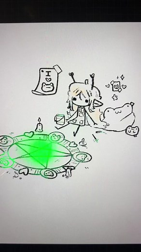 This is how you find frogs, right? #digitalart #art #procreate #vtuber #vtubers #vtubertiktok #ipad #envtuber #frog