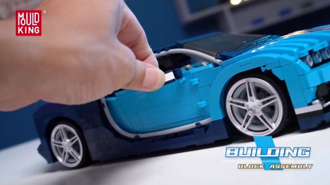 Mould King 10111 Sports Car Building Kits, Scale Model Race Car for Adults, Classic Super Cars Display Model, Collectible Set for Adults to Build, Gift Toys for Teen (1222 PCS)