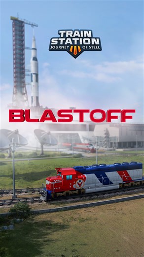 Lift off! 🚀 The Blastoff event in TS3 is live! 🚆Construct the Saturn V rocket, Airfield and Research & Training Center. Every job you complete ✅ helps Kneel Charmstrong reach the Moon first. This Reward code will surely help you get things done: EAGLELANDED 🎁 Play the event now: https://pxfd.co/bct Event duration 👉 23.10.2025 12:00 UTC – 12.11.2025 12:00 UTC See special offers on Pixel Shop 👉 https://pxfd.co/bbw Don't forget to join our Discord server 👉 https://pxfd.co/bc8 | TrainStation