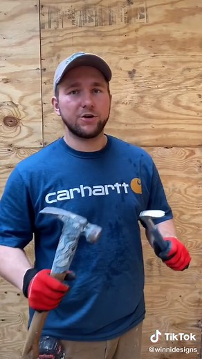 How to pull out nails from plywood. Good tip for demo. #FallDIY #howto #diy #teachersoftiktok #tutorial