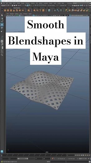Quick tip! Create Smooth Blendshapes in Maya!!! #3dmodeling #mayamodeling