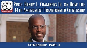 How did the 14th Amendment transform citizenship in America? Professor Henry L. Chambers Jr. of the University of Richmond School of Law explains the impact of the 14th Amendment on citizenship and its particular effect on formerly enslaved Americans who were born in the United States. Transcript and quiz: https://civiced.org/civil-discourse/module-citizenship/podcasts-and-videos/part-3 | Center for Civic Education | Facebook