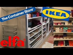 我的衣帽间 | Closet Tour | 宜家PAX和ELFA衣柜比较 (附带宜家ELVARLI & ALGOT)