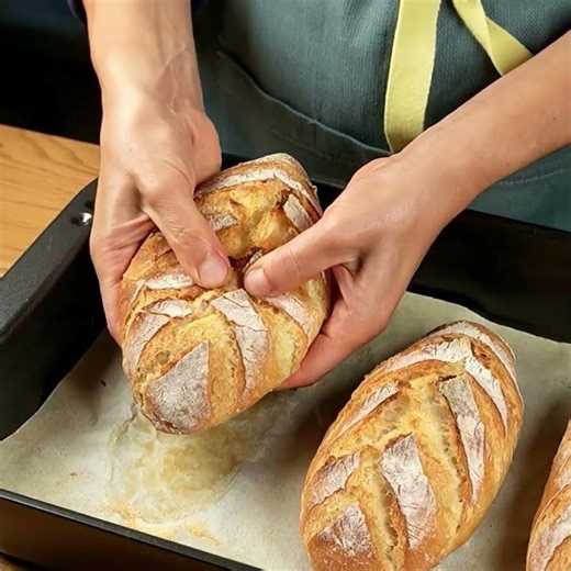 4-ingredient bread recipe #bread #foodlanguage #recipe #breadrecipe