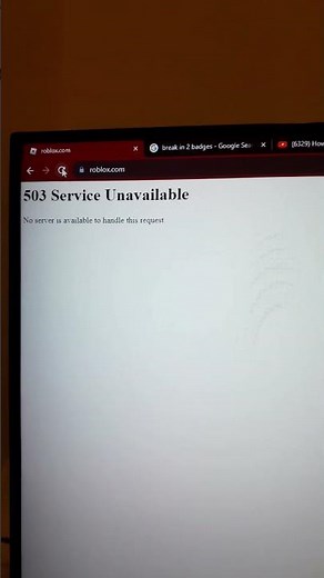 Roblox error 503 service unavailable October 21 2023