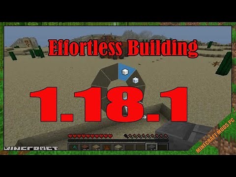Effortless Building [Forge] Mod 1.18.1 Download - How to install it for Minecraft PC