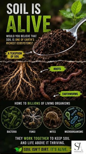 Would You Believe Soil Is Alive? 🌱 #Shorts #SoilScience #Nature
