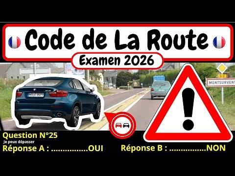 ✅ TEST GRATUIT DU CODE DE LA ROUTE 2026 🚗 #117