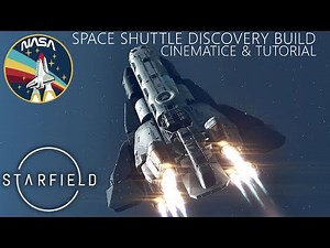 Starfield : NASA Space Shuttle Discovery MK2 Cinematic Showcase ! Starfield Ship Build Tutorial