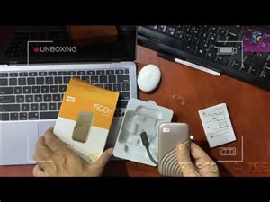 WD My Passport SSD Gold Unboxing