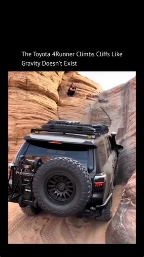 mysterious 🌠 on Instagram: "The Toyota 4Runner is built with low-range gearing, advanced traction control, and locking differentials that allow it to crawl up vertical rock faces with precision. Its high ground clearance and reinforced suspension keep the vehicle stable, while the tires grip into surfaces that would stop an ordinary SUV cold. This isn't just driving, it's controlled climbing, a demonstration of how smart off-road technology and raw mechanical strength turn mountains into playgr
