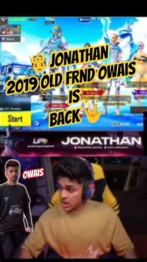🤴Jonathan nd Owais❤️ old Frnd is Back🤟@JONATHANGAMINGYT !! #jonathangaming #owais #shorts #fun