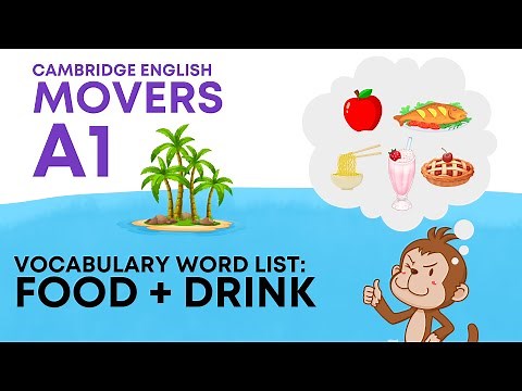 Food and Drink Vocabulary A1- A2 Cambridge Fun for Movers vocabulary