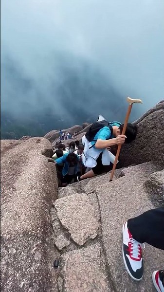 World you climb steps for this view
