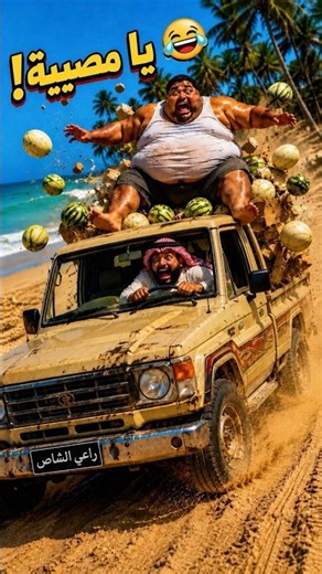 راعي الشاص يعصب: من وين نزلت علي هالفقمة؟! 🍉🛻🤣 #راعي_الشاص #شاص