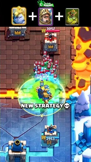 New Hero Ice Golem Strategy 💀🥵 #clashroyale