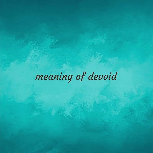 Devoid | meaning of Devoid
