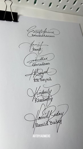 Random Signature Names Part 21 #artbyjadmerc #signatureart | Art by Jadmerc