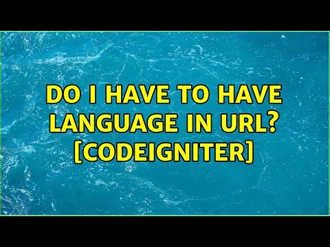Do I have to have language in URL? [Codeigniter]