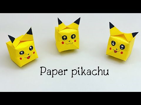 DIY PAPER PIKACHU / Paper Crafts For School / Paper Craft / Easy kids craft ideas / Paper Craft New