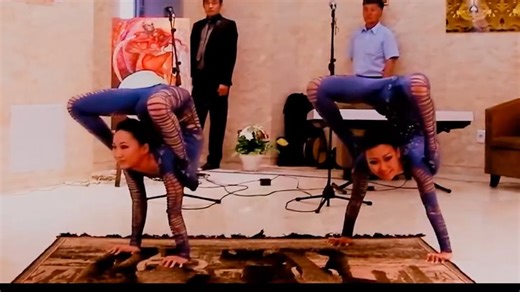 Mongolian Contortion Duo And European Amateur Contortion Duos