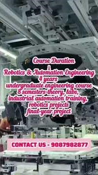 Robotics & Automation Engineering Course | Jobs & Future Scope | #Robotics #Automation
