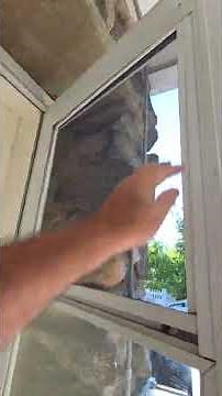 replacing retractable screen in storm door with stationary frame
