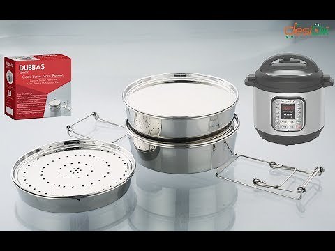 How to Assemble Dubbas - Instant Pot Stacking 3 Tier Insert Pans w/ Plates & Multiporpose Trivet