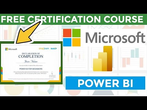 Power BI certification | Free courses online with certificates | Power BI tutorial for beginners