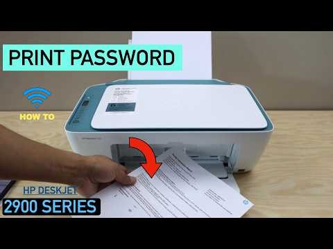 How to find the Password of HP DeskJet 2900 Password Series all-in-one printer?