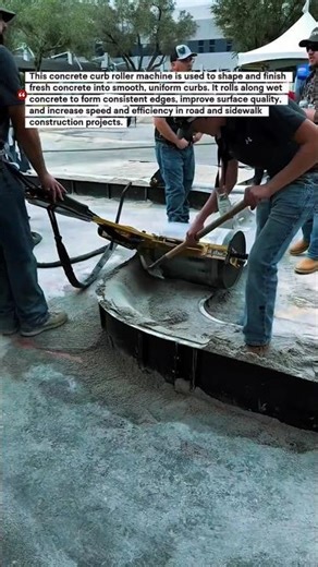Concrete Curb Roller Machine | Fast & Precise Slipform Curb Tool Used in USA Construction