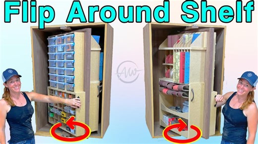 Build A Rotating Shelf: Organizer For Any Space