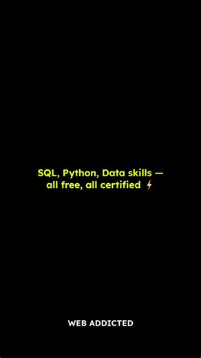 SQL, Python, Data skills — all free, all certified ⚡ 🎓 𝐀𝐜𝐜𝐞𝐧𝐭𝐮𝐫𝐞 𝐅𝐑𝐄𝐄 𝐂𝐞𝐫𝐭𝗶𝐟𝗶𝗰𝗮𝘁𝗶𝗼𝗻 𝗖𝗼𝘂𝗿𝘀𝗲𝘀 😍 Start building real data skills with 100% FREE courses from Accenture and upgrade your resume 📈 📚 FREE Courses Offered: 1️⃣ Data Processing & Visualization 2️⃣ Exploratory Data Analysis 3️⃣ SQL Fundamentals 4️⃣ Python Basics 5️⃣ Acquiring Data 𝐋𝐢𝐧𝐤 👇:- https://pdlink.in/45HBbzK ✅ Learn Online 📜 Get Certified 💼 Become job-ready with practical skills 💬 Comment 